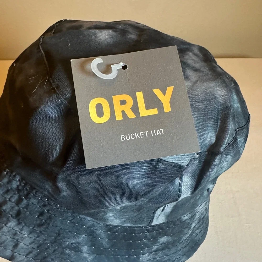 Orly Bucket Hat Black Tie Dye Acid Wash Streetwear One Size NWT HB-BUCKET-TYD-S - Picture 4 of 7